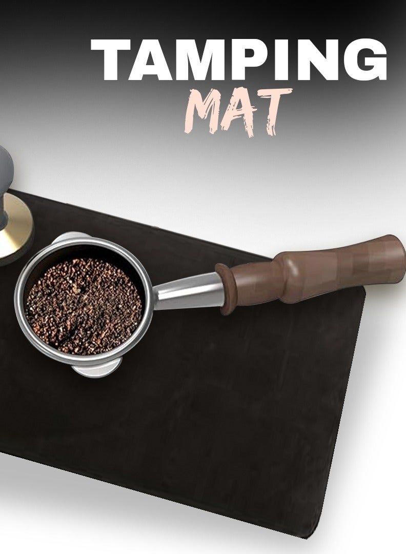 Rattleware Premium Tamp Mat 8" x 6" – Non-Slip Barista Tamping Mat, Heatproof, Durable Rubber, Protects Countertops, Espresso Tamping Mat for Kitchen & Coffee Bar, Ideal for Home & Commercial Use - Image 1