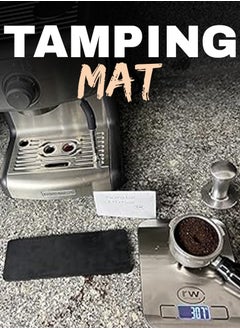 Rattleware Rattleware Premium Tamping Mat - Non-Slip Espresso Tamper Mat for Coffee Stations, Heatproof & Durable Rubber, Protects Countertops - Ideal for Home, Cafe, Barista, and Commercial Use (8 x 6 Inches)  - Image 3