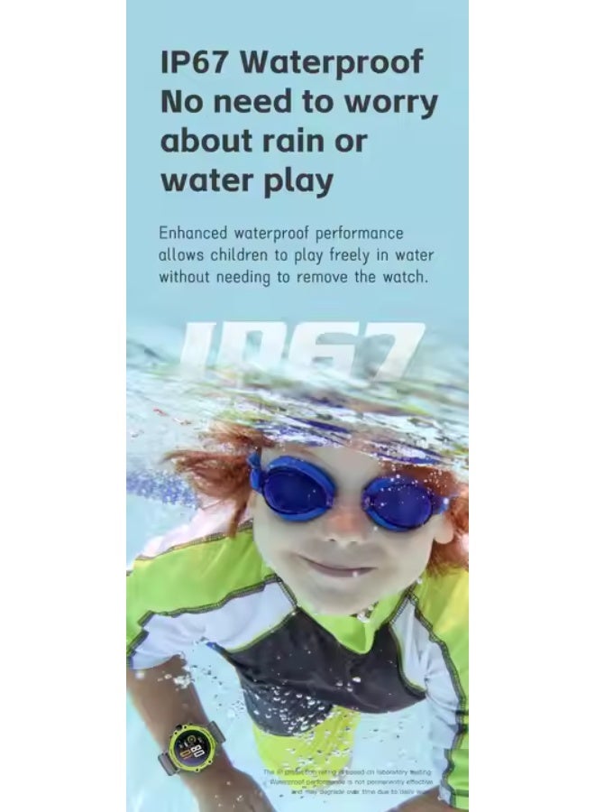 K55H Kids 4G Smart Watch – GPS, Video Call, Waterproof, Real-Time Chat. - Blue - Image 4