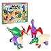 Popular Playthings ألعاب شعبية ديناصورات مغناطيسية للأطفال 13 مجموعة من ألعاب الديناصورات القابلة للمزج أو المطابقة مجموعة من 4 هدايا للأطفال الديناصورات - Image 2