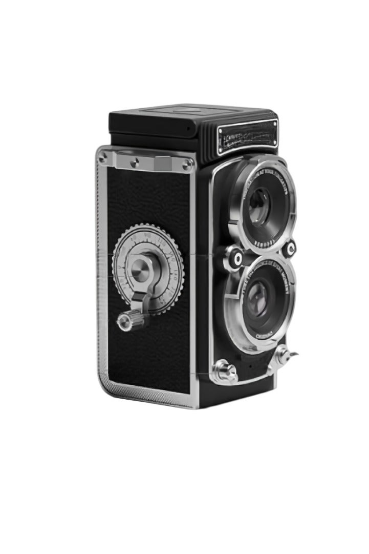 Generic Mini Digital Camera, Retro Vintage Camera With Flash, Portable TLR Style Pocket Camera, Auto Focus Vlogging Photo Camera For Kids Teens Adults, (1pc, Black) - Image 1