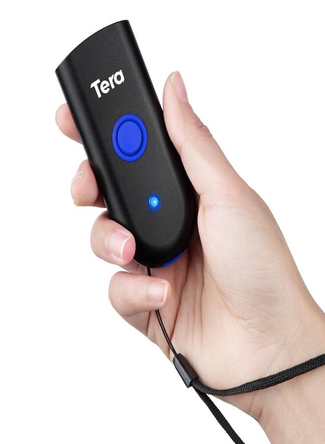 Tera Mini 1D Barcode Scanner: Pocket Waterproof Wireless Laser Scanner 3 in 1 Compatible with Bluetooth USB Wired Portable Bar Code Reader for Supermarket Logistics Work with iOS Windows Android 1100L - Image 1