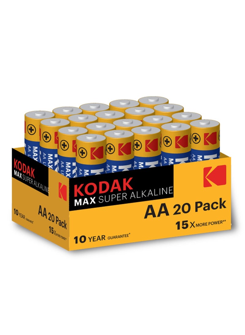 Kodak MAX alkaline AA battery - 20 Pack