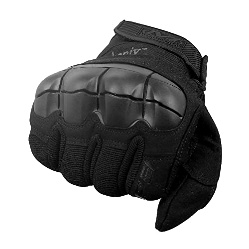 ZaySoo Full Hand Gloves for Men Bike Riding, Anti-Sweat Breathable for Hiking,Cyclling,Travelling,Camping, Motorcycle - Velcrowrist Black - Image 5