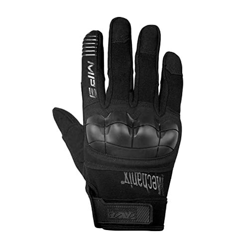 ZaySoo Full Hand Gloves for Men Bike Riding, Anti-Sweat Breathable for Hiking,Cyclling,Travelling,Camping, Motorcycle - Velcrowrist Black - Image 1
