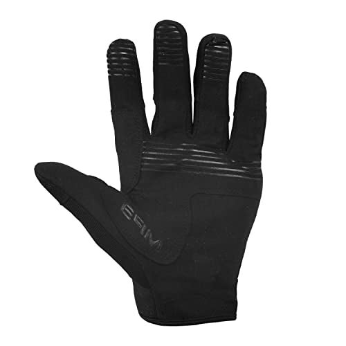 ZaySoo Full Hand Gloves for Men Bike Riding, Anti-Sweat Breathable for Hiking,Cyclling,Travelling,Camping, Motorcycle - Velcrowrist Black - Image 2