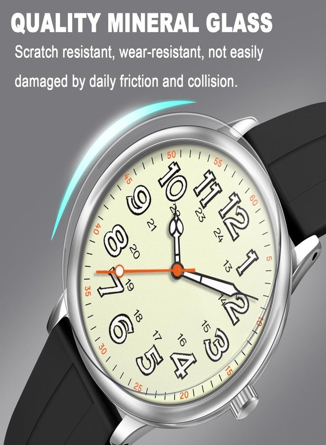 Asan Ge 41MM Men's Nurse Watch, Professional Military Time and Luminous Function | 3ATM Water Resistance, Silicone Strap, Suitable for Students and Nurses, Black - Image 2