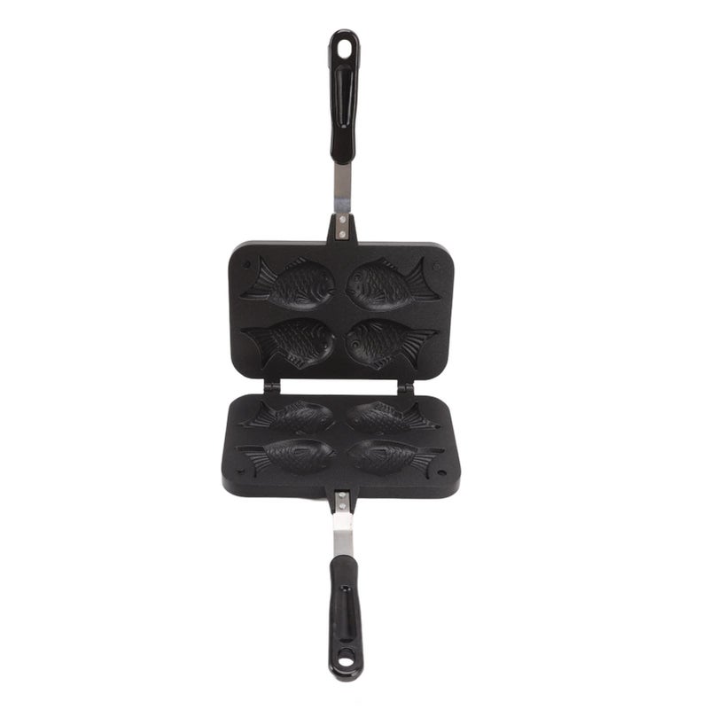 Non Stick Taiyaki Fish Cake Pan With Fixed Bracket For Home Cooking Dessert - Image 2