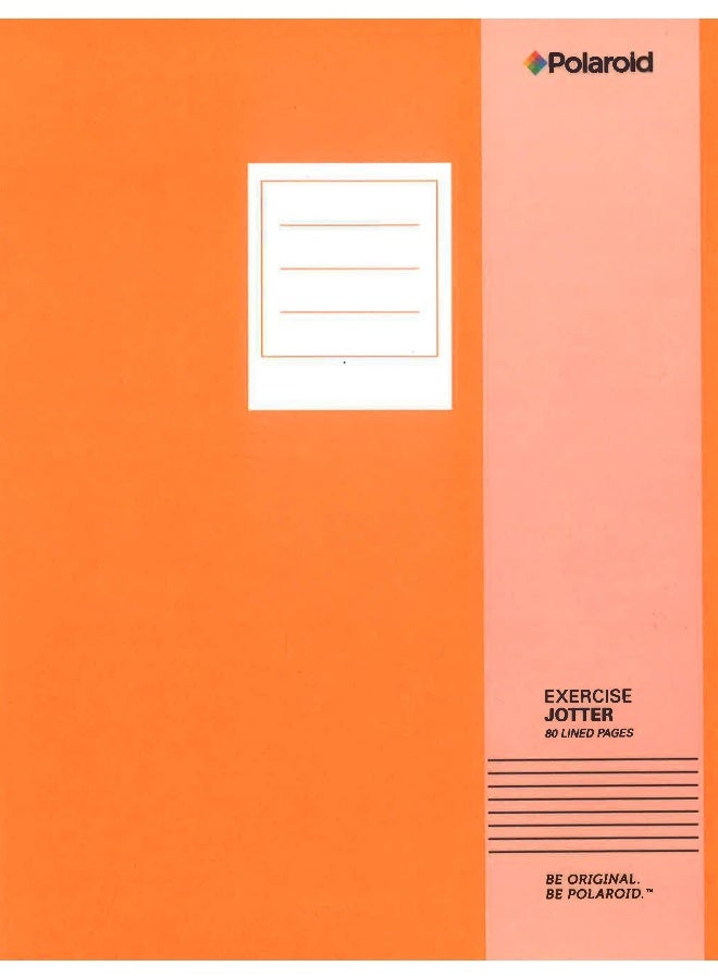 Polaroid Lined Jotter Notebook Large Orange - Image 1