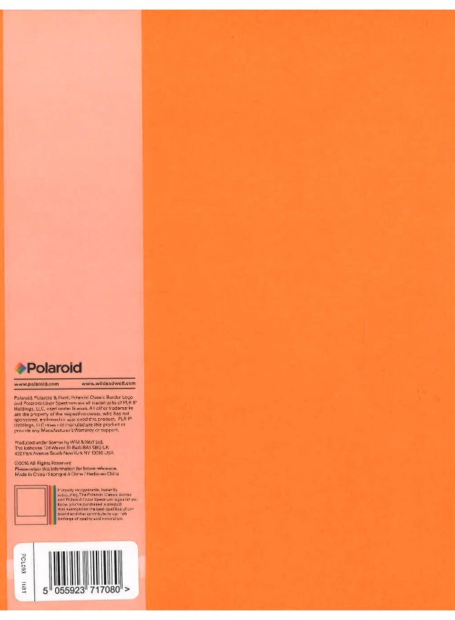Polaroid Lined Jotter Notebook Large Orange - Image 2
