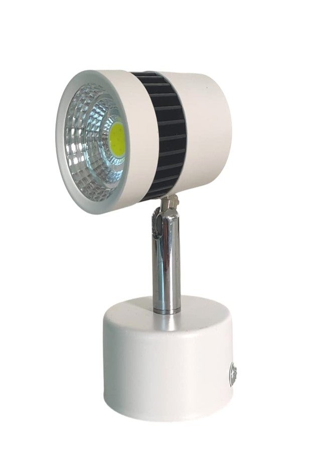 D'Mak DMT 3 Watts Round LED Wall Light (White,Metal) - Image 1