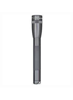 MAGLITE Mini LED Pro Flashlight - Ultra Bright 332 Lumens, Adjustable Beam, Water-Resistant IPX4, Shock Resistant, 2 Power Modes, Includes 2 AA Premium Alkaline Batteries - (Holster Pack, Gray)  - Image 1