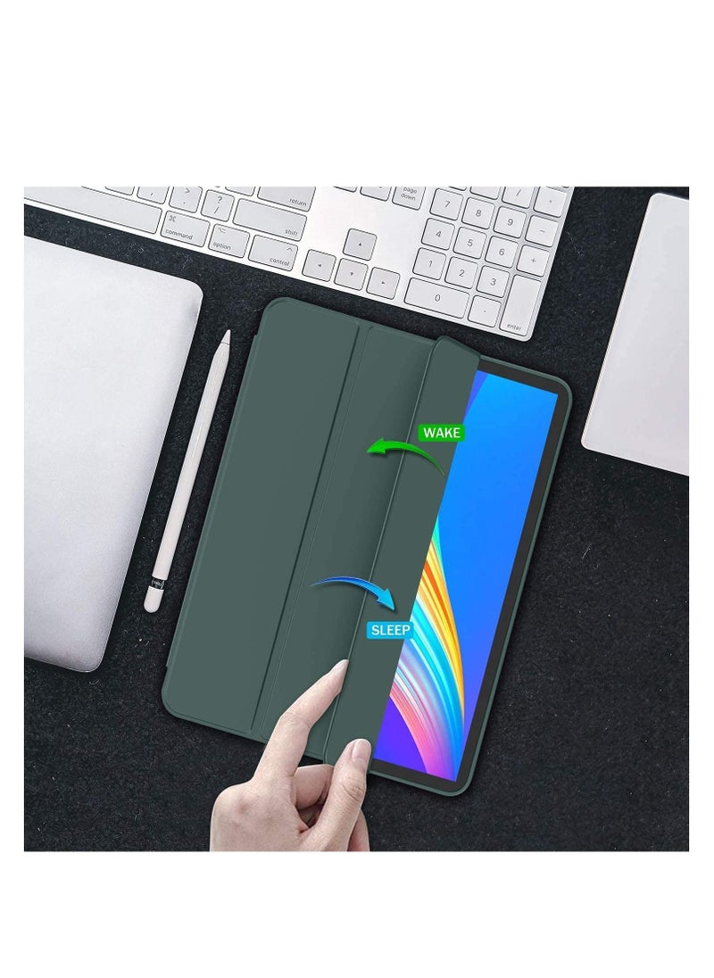 Case iPad Smart Case Support Touch Screen Auto On/Off with Auto Charging 2nd Generation Pen Holder for New iPad Pro 11 inch 2022 (4th generation)/2021 (3rd generation)/2020 (2nd generation) - Green  - Image 3