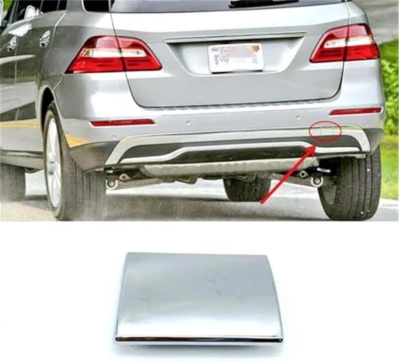 Vuzmode Chrome Silver Tow Hook Eye Cover Cap for Mercedes-Benz - Image 2
