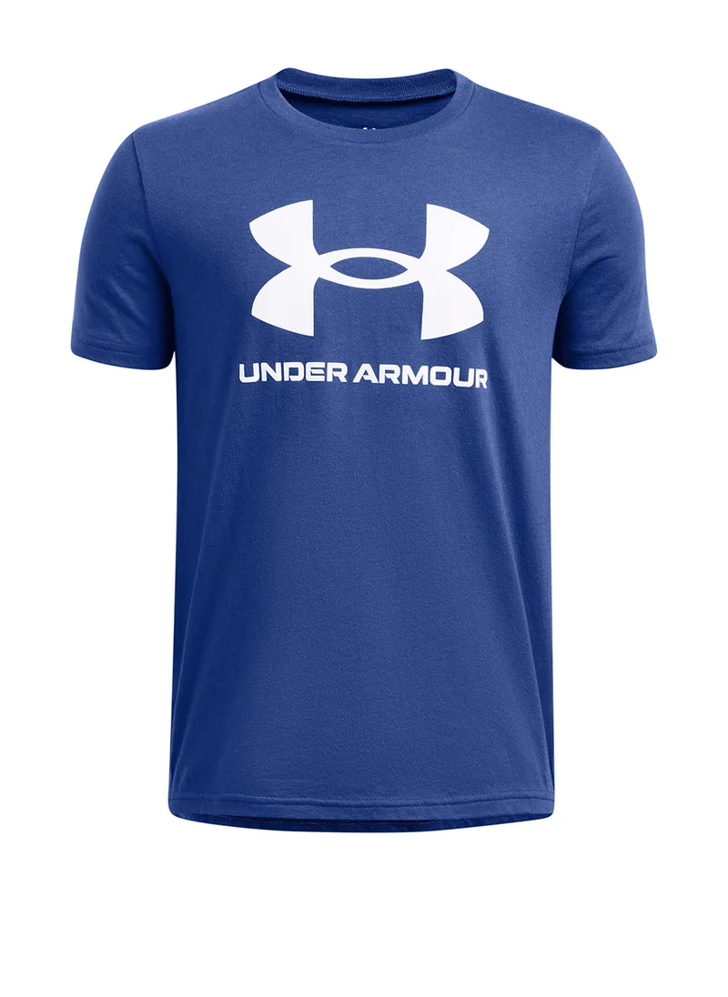 UNDER ARMOUR Boys' Sportstyle Logo Short Sleeve T-shirt