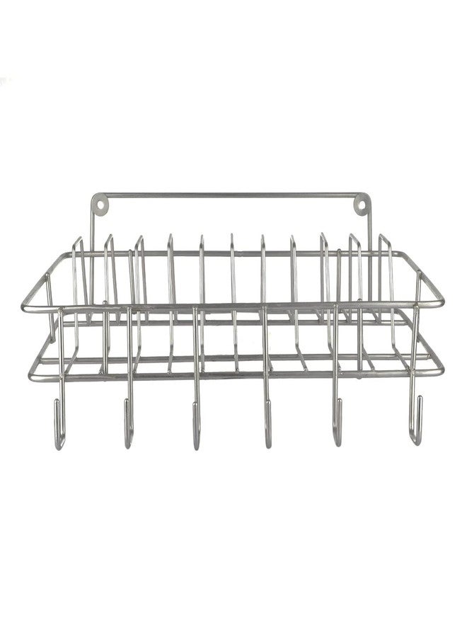 IronTech / Wall Mount Stainless Steel Cup & Saucer Holder, Plate Organizer Stand for Kitchen Utensil Kitchen Rack - Image 2