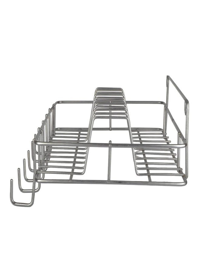 IronTech / Wall Mount Stainless Steel Cup & Saucer Holder, Plate Organizer Stand for Kitchen Utensil Kitchen Rack - Image 3