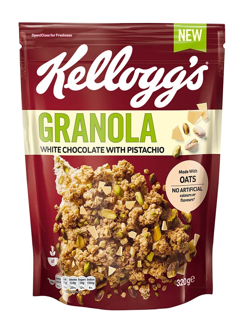 Kellogg's White Chocolate With Pistachio 320g - Image 1