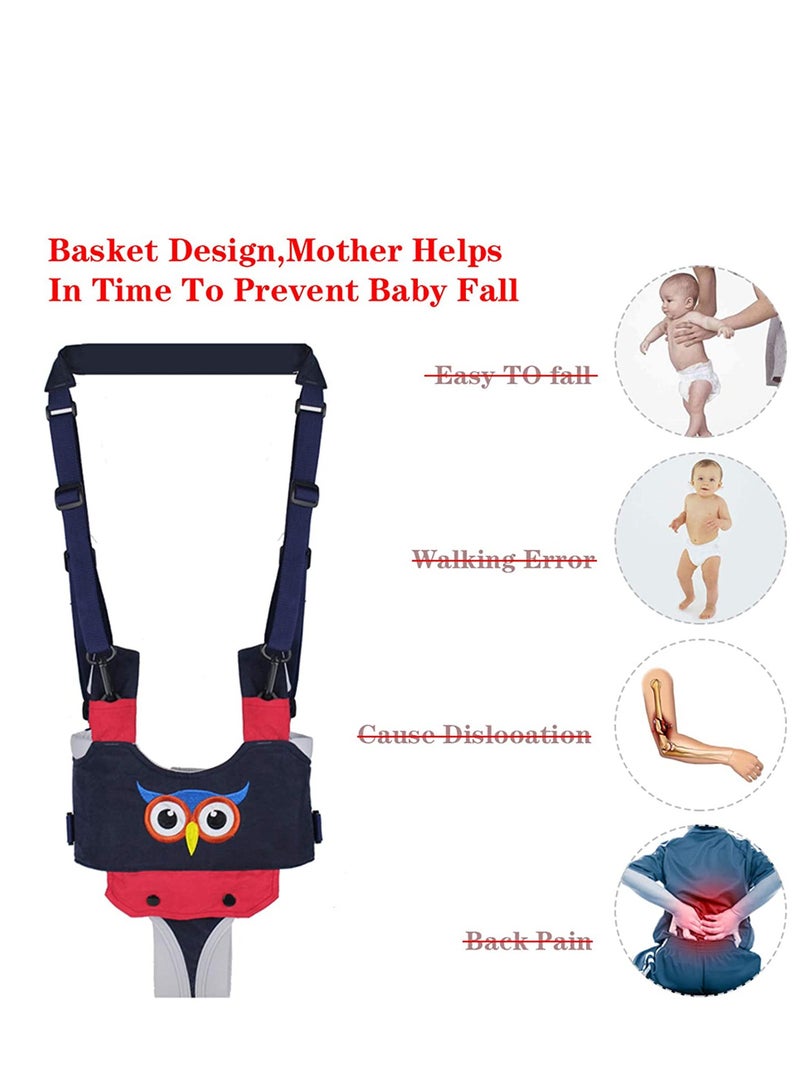 Baby Walker, Handheld Kids Toddler Walking Harness Helper Assistant Protective Belt Child Activity Walker Adjustable Standing Up Walking Learning Helper for Toddler 7-24 Month (Blue) - Image 5