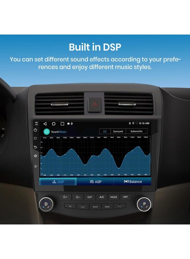 AWESAFE [4GB+64GB] Car Radio Stereo Android 13 for Honda Accord 7th 2003 2004 2005 2006 2007 with GPS FM CarPlay Android Auto - Image 4