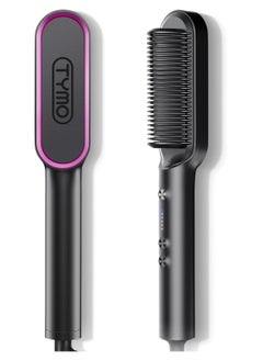 TYMO TYMO Ring Hair Straightener with Built-in Comb, Black Color  - Image 1