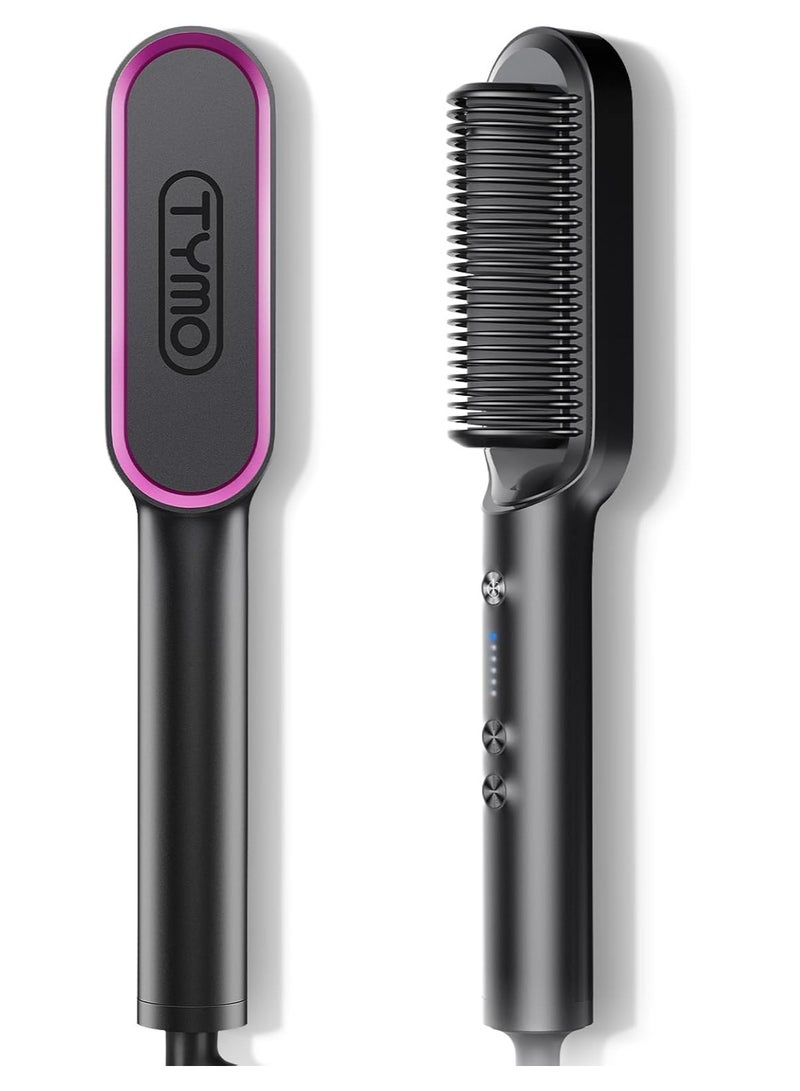 TYMO TYMO Ring Hair Straightener with Built-in Comb, Black Color  - Image 1