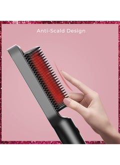 TYMO TYMO Ring Hair Straightener with Built-in Comb, Black Color  - Image 5