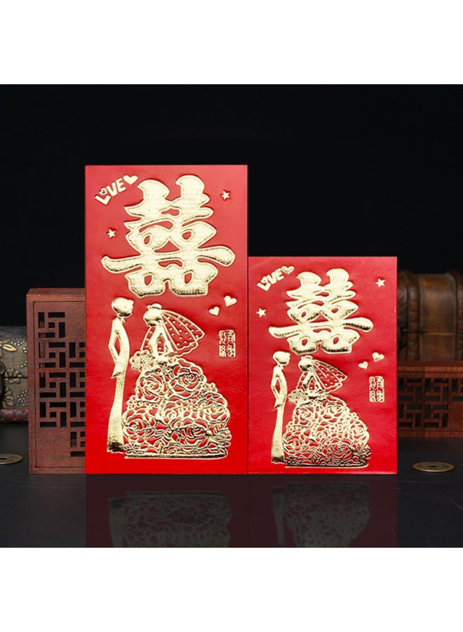 Good Luck Red Envelope Is Sealed Manufacturers Hard Paper Bronzing 100 Yuan 1000 Yuan Red Envelope - Image 1