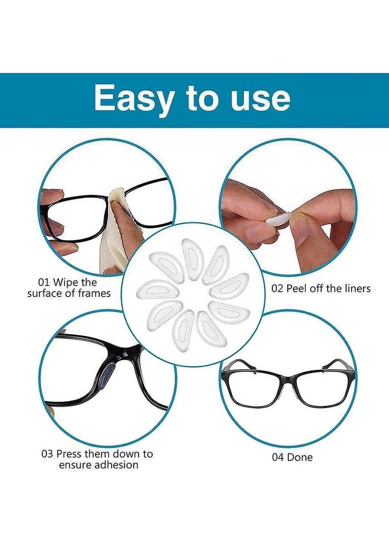SYOSI Eyeglass Nose Pads and Eyewear Retainer Strap Pack Glasses Straps Adjustable Eyewear Retainer Sports Waterproof Anti-Slip Nose Pads for Glasses Anti-Slip Hook No Tail for Kids Adult  - Image 5