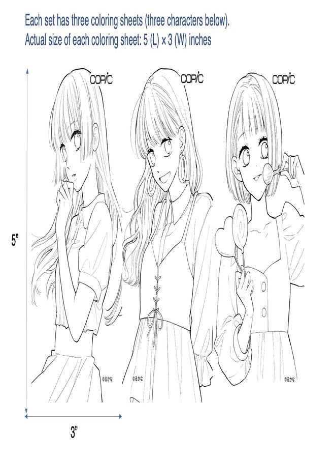 Copic Ciao Illustration Mini Cool Set, 5 Alcohol-markers + 1 Multiliner drawing pen - Image 4