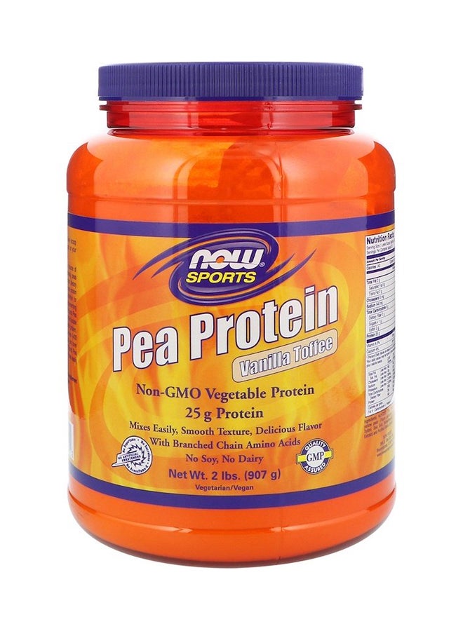 Now Foods Organic Pea Protein Powder - Vanilla Toffee - Image 1
