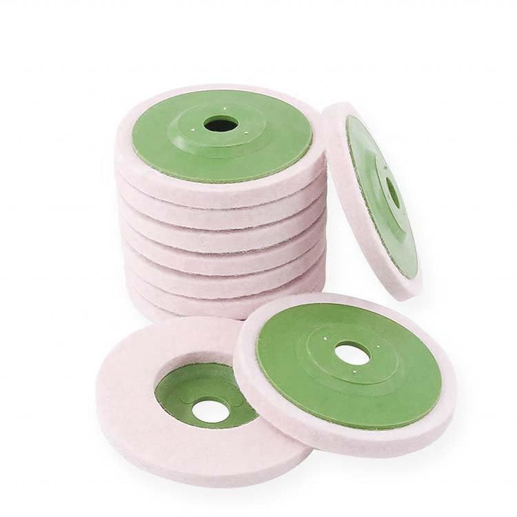 Lekshika Wool Felt Polishing Wheel – 4 Inch Abrasive Buffing & Polishing Disc for Stainless Steel, Metal, Glass, Wood & Jewelry – High-Performance Polishing Tool (1) - Image 1