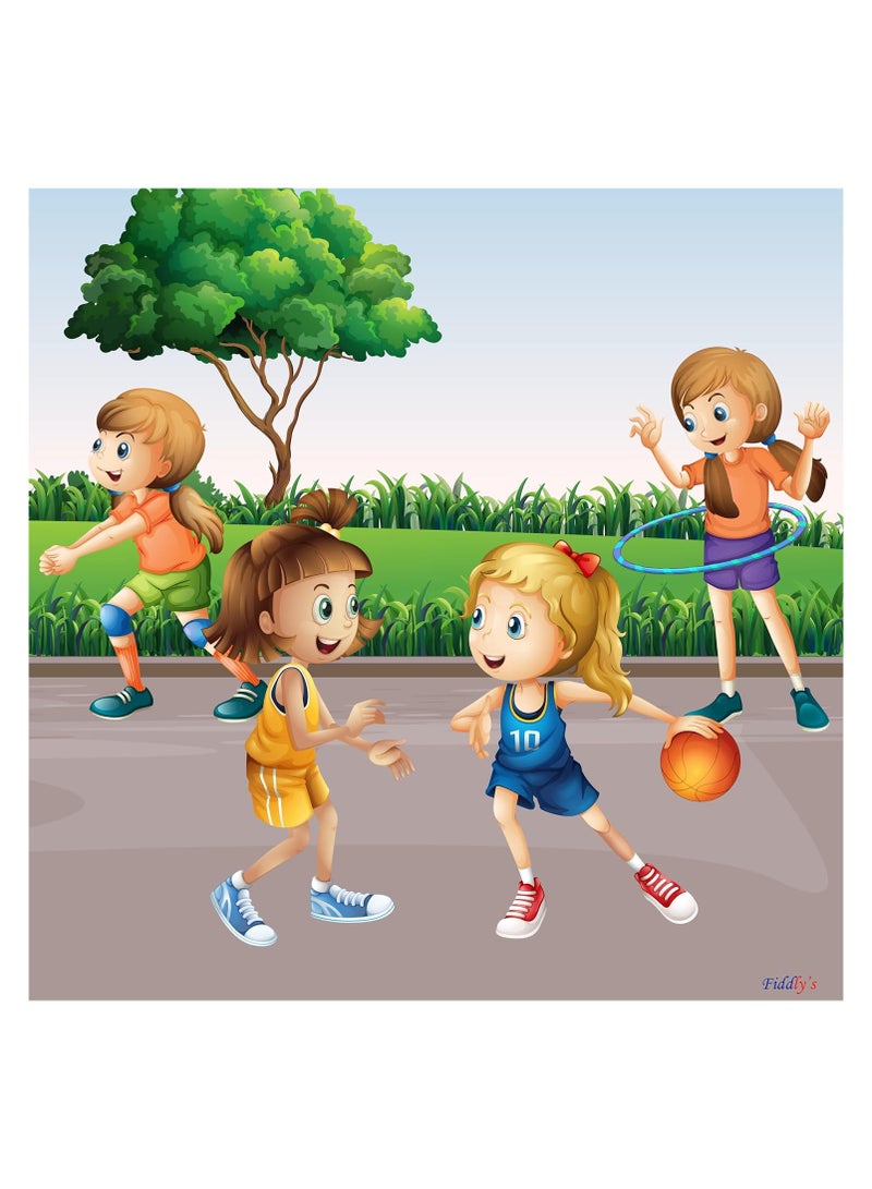 Fiddlys Wood Jigsaw Puzzles for Kids & Children -9 Pieces Age 3+ (Sports - Pack of 4) - Image 5