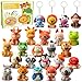DMIGHT Party Favors for Kids 24PCS Safari Animal Cute Squishy Keychains ToysGoodie Bag Stuffers Pinata StuffersBirthday Gifts for Boys GirlsTreasure Chest PrizesClassroom Prizes for Kids - Image 2
