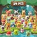 DMIGHT Party Favors for Kids 24PCS Safari Animal Cute Squishy Keychains ToysGoodie Bag Stuffers Pinata StuffersBirthday Gifts for Boys GirlsTreasure Chest PrizesClassroom Prizes for Kids - Image 4