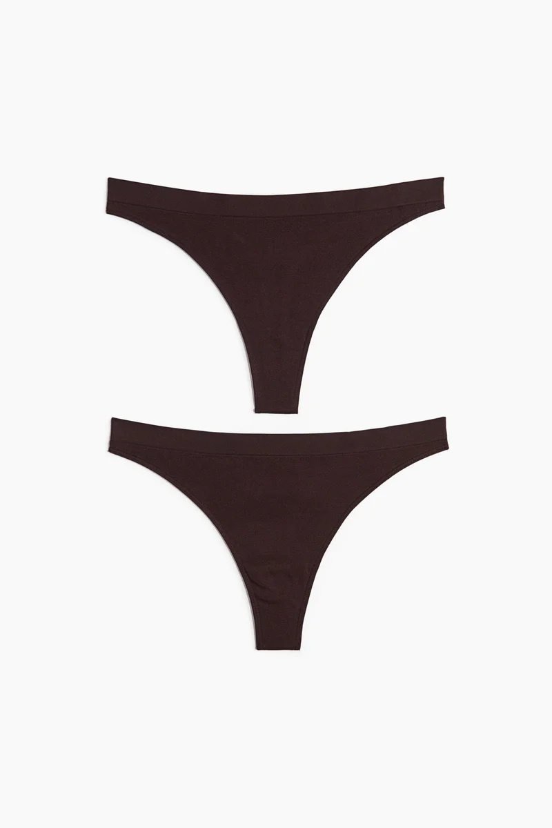 H&M 2-pack seamless thong briefs