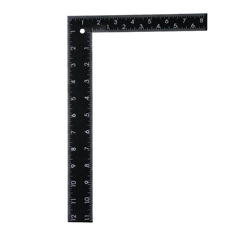 Urjumpea 90° Metal Angle Measuring Square Ruler L-Shaped Woodworking Measuring Wood Tool 200×300mm for DIY Leather Sewing - Image 1