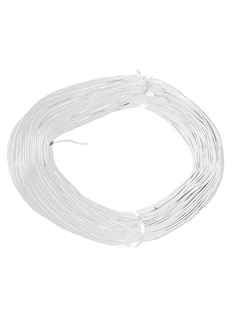 Steko 75 Meter White 1436 PVC Copper DC Electrical Wire 04mm Multipurpose Use 14 Thread 36 Guage For Multipurpose Use DIY Electronics Works Science Projects PVC Insulated Outer