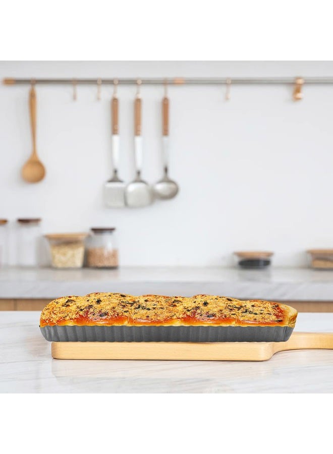 Cyimi Rectangular Tart Pan 14 Inch Nonstick Quiche Pie Pan with Removable Bottom Tart Pan for Pies, Quiche Bakeware, Cheese Cakes, Desserts - Image 3