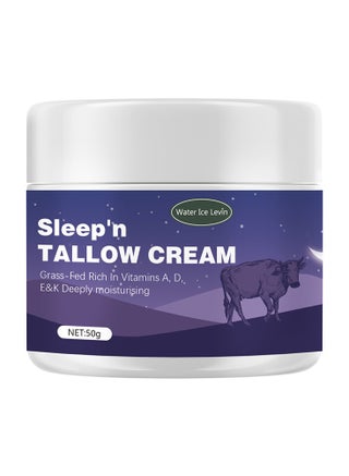 Night Face Cream with Grass-Fed Tallow, Moisturizing Sleeping Cream, Deep Hydration for Women, Anti-Aging, Wrinkle Reducing, Skin Elasticity Enhancer, Rich in Vitamins A, D, E & K (50g ) - pzsku/ZB11F825405D8A44F2870Z/45/_/1735886467/7f75948d-9bee-4a5d-8c24-3a746e9e2106