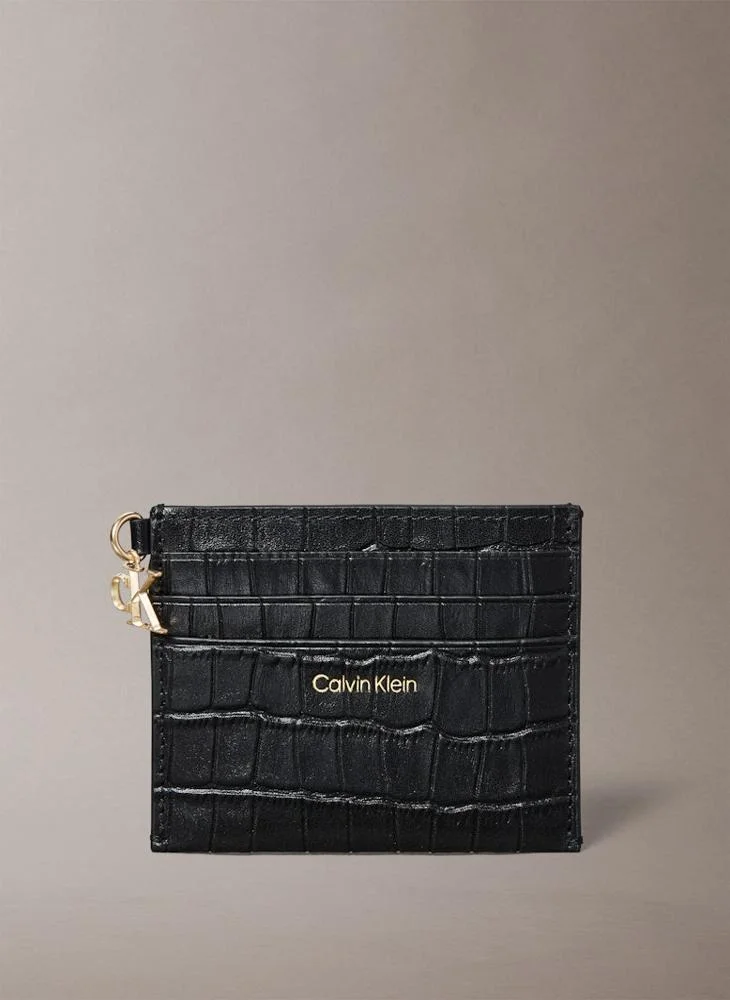 CALVIN KLEIN Leather Croc-Effect RFID Cardholder