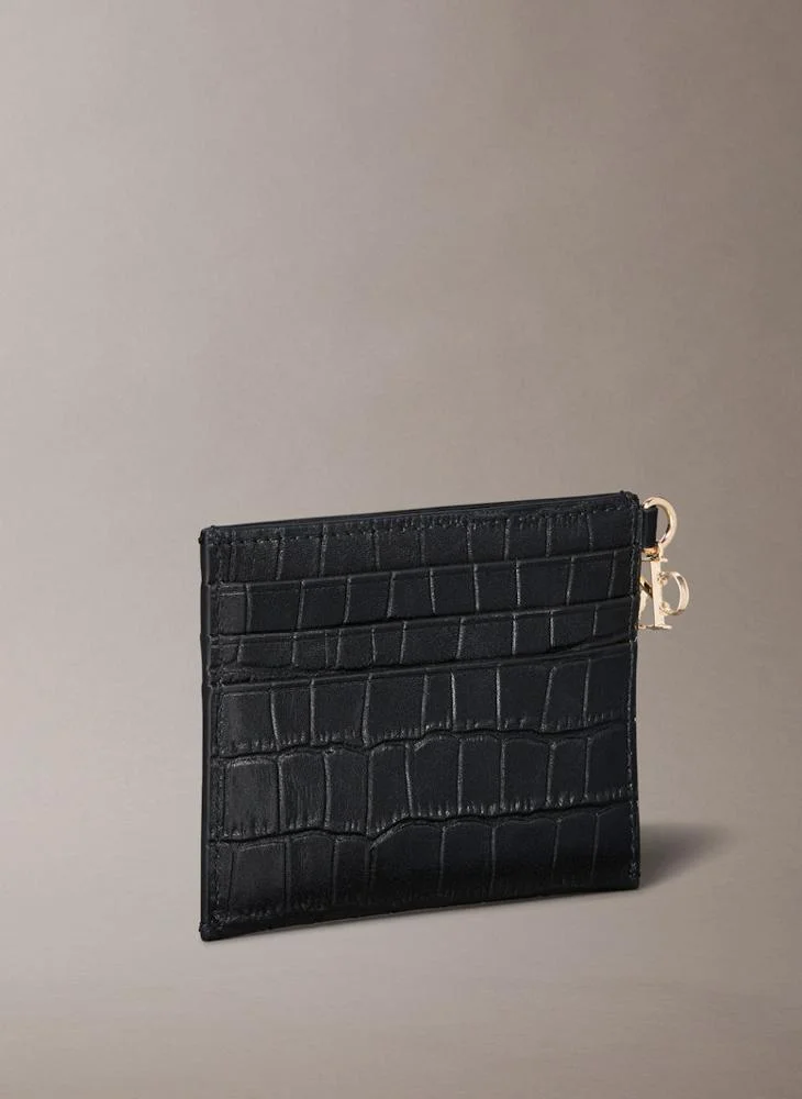 CALVIN KLEIN Leather Croc-Effect RFID Cardholder