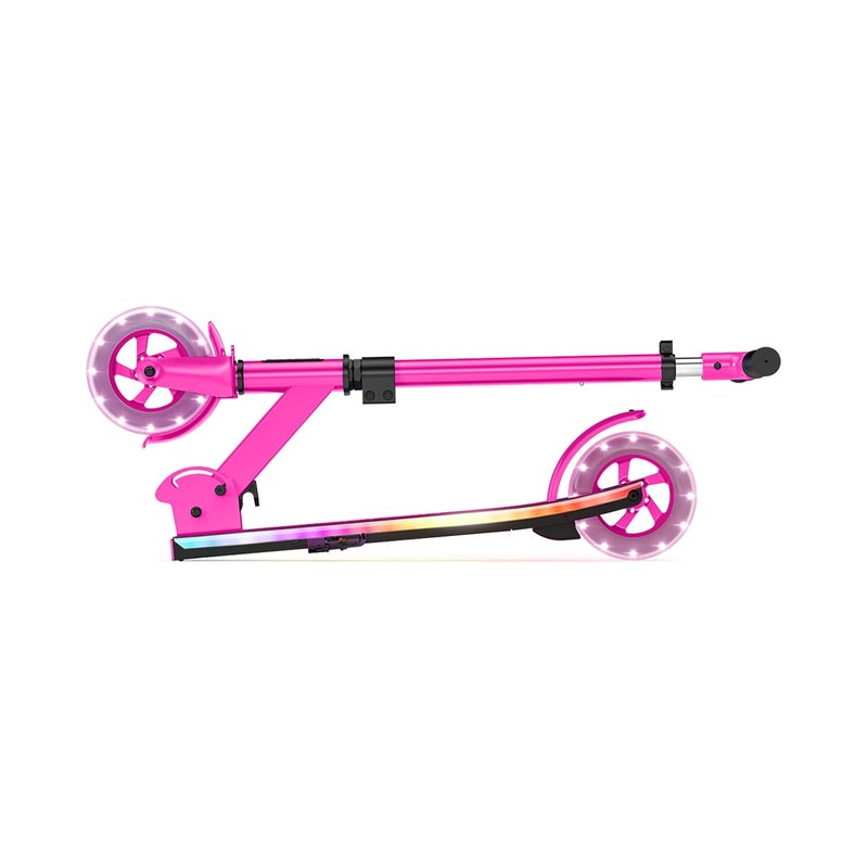 Jetson Highlight 2-Wheel Kick Scooter, Kinetic Lights on Deck and Wheels, 6 Inch Wheels, Rear Brake, Easy-Folding Mechanism, Ages 6+, Pink, JHGLT-PNK - Image 5