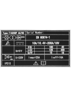 HD TIG/MMA Welding Machien 10-200A AC/DC | Works on Iron and Aluminium | HD |TIG200P |1.6 to 4.0 Elctrode  - Image 5