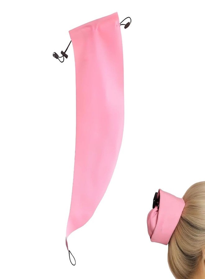 squishy Shower Cap for Women Reusable, Waterproof Shower Cap, Pink Hair Accessory for Long Hair, Travel Essential, Home Use - Image 1