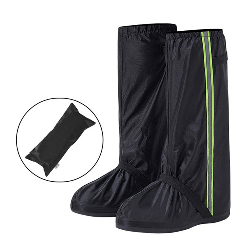 Waterproof Rain Boot Shoe Covers with Reflective Strips for Men and Women Camping Hiking Fishing Traveling - Image 1