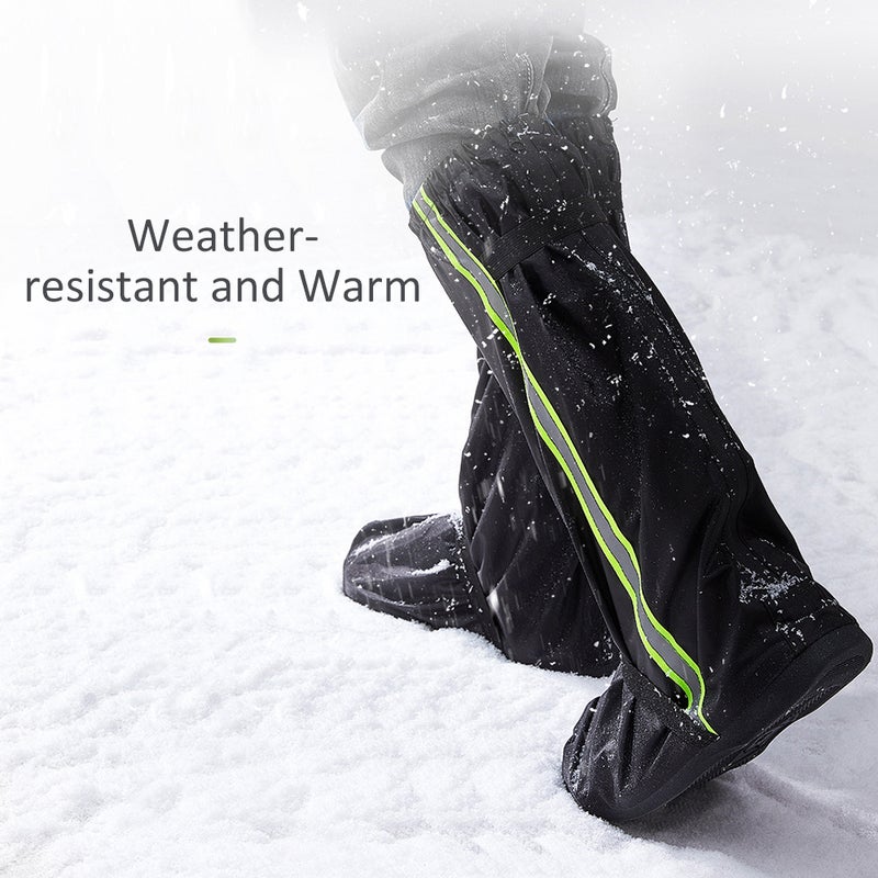 Waterproof Rain Boot Shoe Covers with Reflective Strips for Men and Women Camping Hiking Fishing Traveling - Image 5