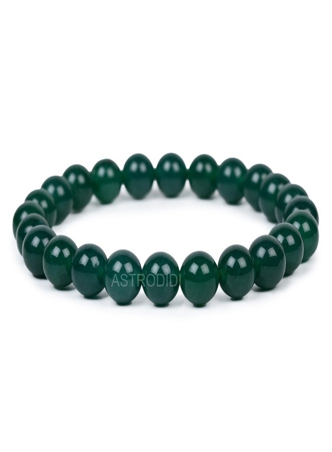 ASTRODIDI Natural Certified Green Jade Stone Bracelet for Money, Success & Positive Energy | Original Reiki Feng-Shui Healing Crystal Gemstone Bracelet for Men and Women - Image 3