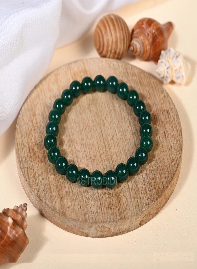 ASTRODIDI Natural Certified Green Jade Stone Bracelet for Money, Success & Positive Energy | Original Reiki Feng-Shui Healing Crystal Gemstone Bracelet for Men and Women - Image 4