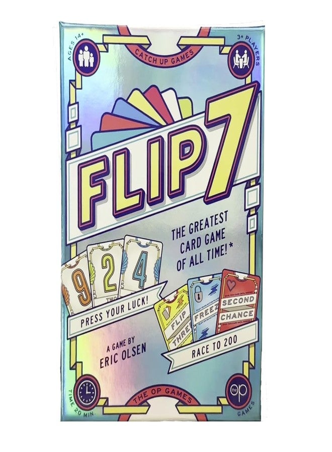 Artnery لعبة Artnery Flip 7، مزيج مثالي من الحظ والاستراتيجية، لعبة ورق سريعة الإيقاع وممتعة، سهلة التعلم، مثالية لأمسيات الألعاب، 3 لاعبين فأكثر، للأعمار من 14 عامًا فما فوق، مدة اللعب 20 دقيقة - Image 1